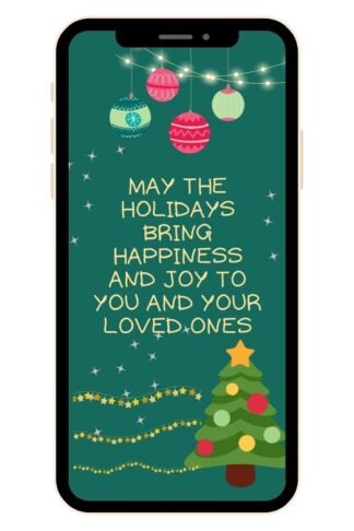 Editable Musical Animated Christmas Ecard Green Merry Chritmas