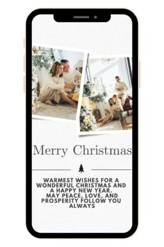 Custom Edit Musical Animated Christmas Ecard for Mobile Phone